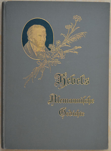 Abbildung der Frontseite des Bucheinbandes von Johann Peter Hebel, Alemannische Gedichte